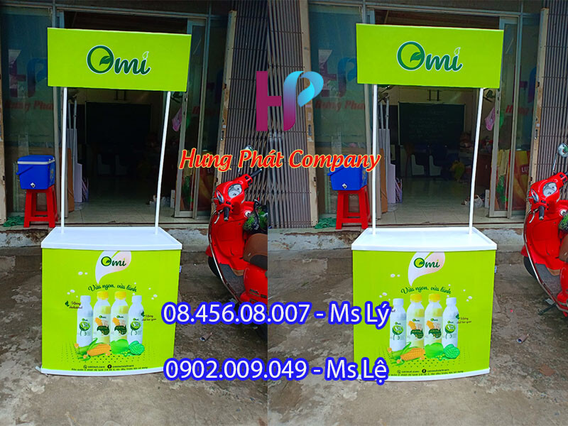 quầy sampling nhựa