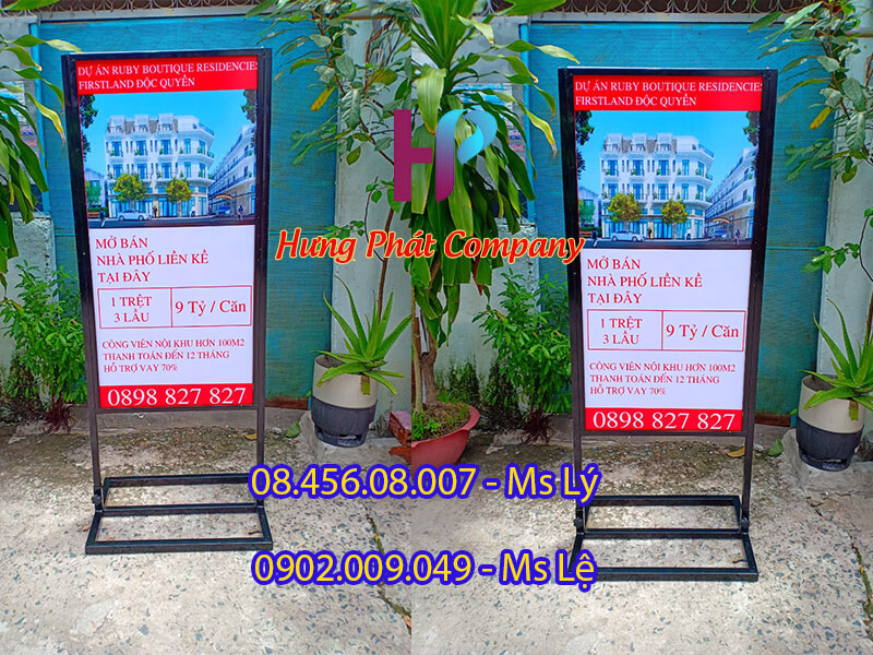 khung sắt quảng cáo ngoài trời