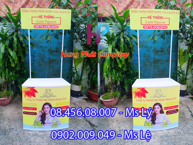 quầy nhựa tiếp thị lắp ráp