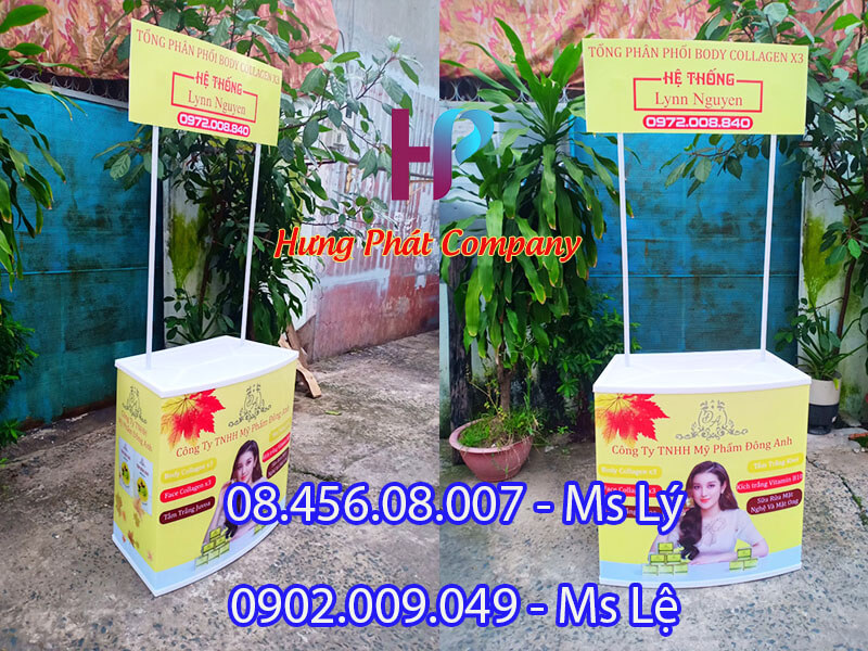 quầy nhựa tiếp thị mỹ phẩm