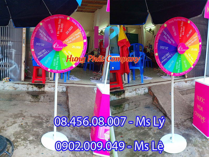 vòng quay trúng thưởng chân sắt chịu gió