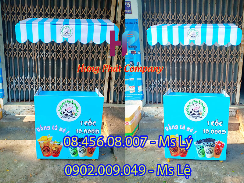 xe bán hàng lắp ráp bằng sắt giá rẻ