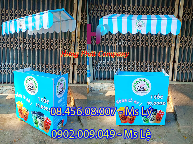 xe bán hàng lắp ráp bằng sắt đẹp