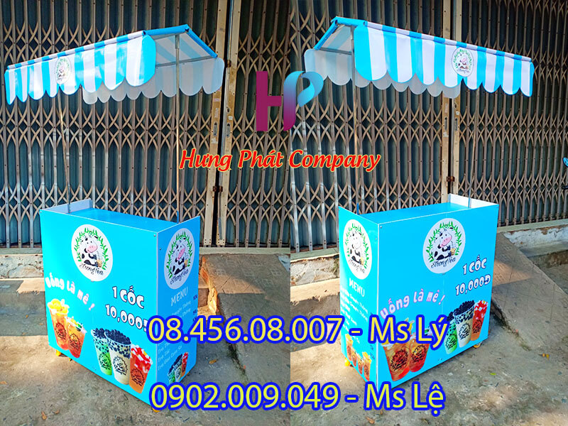 xe bán hàng lắp ráp bằng sắt lưu động