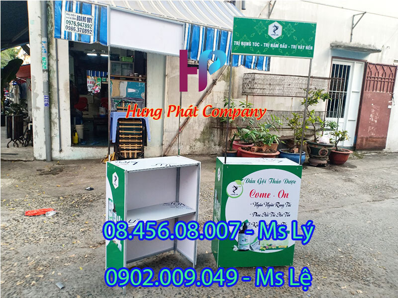 booth sắt sampling lắp ráp tiện lợi