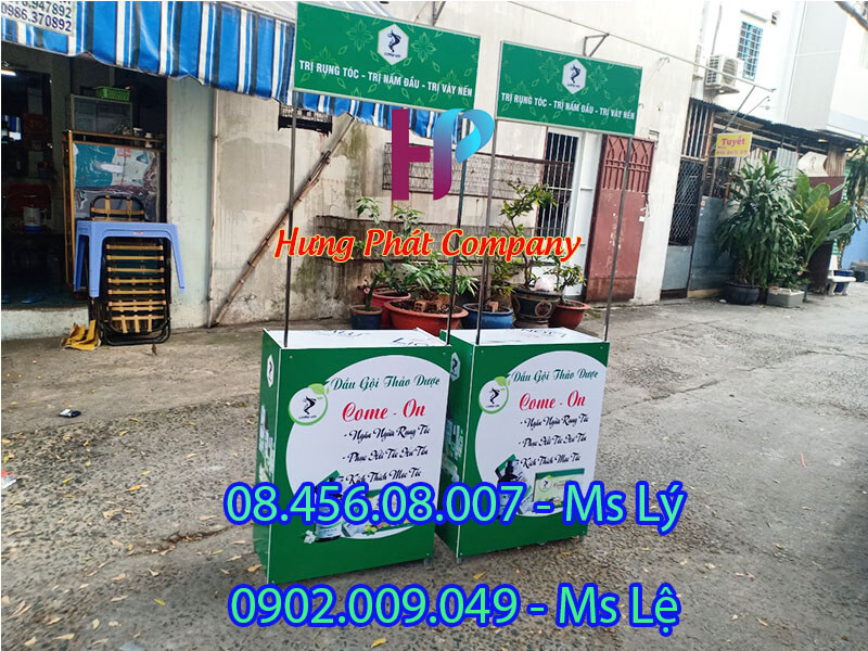 booth sắt sampling lắp ráp đẹp