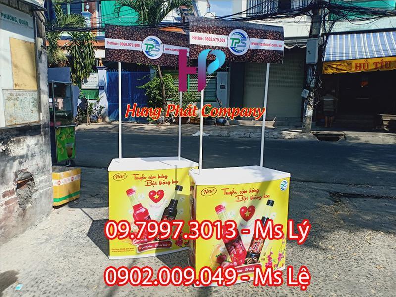 booth lắp ráp bán hàng bằng nhựa dẻo