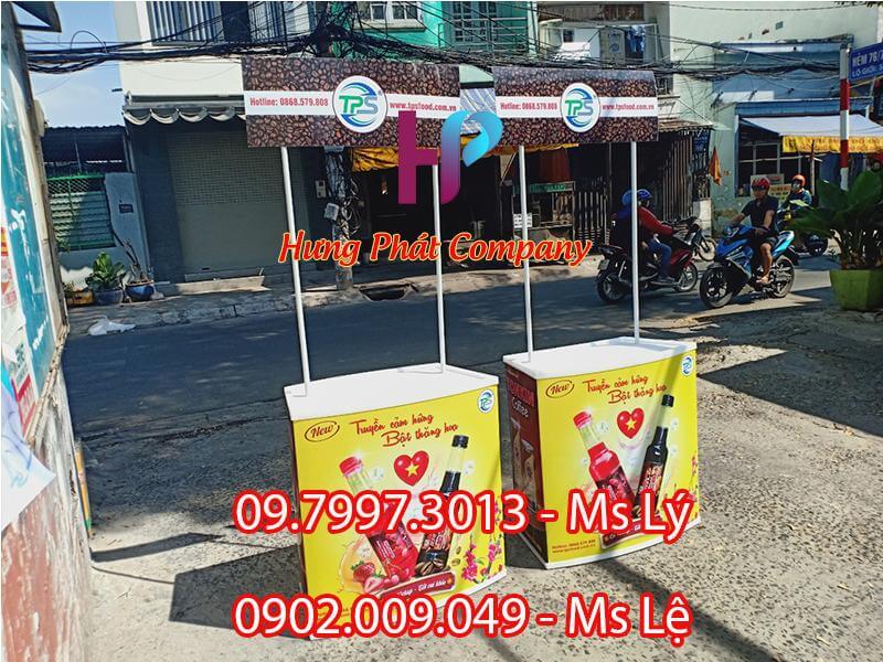 booth lắp ráp bán hàng bằng nhựa đẹp