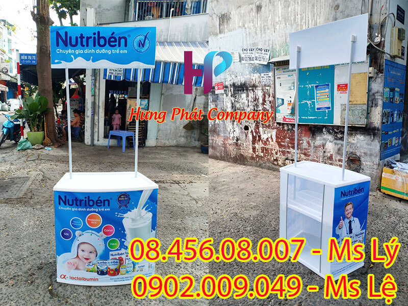 quầy nhựa tiếp thị sản phẩm lưu động