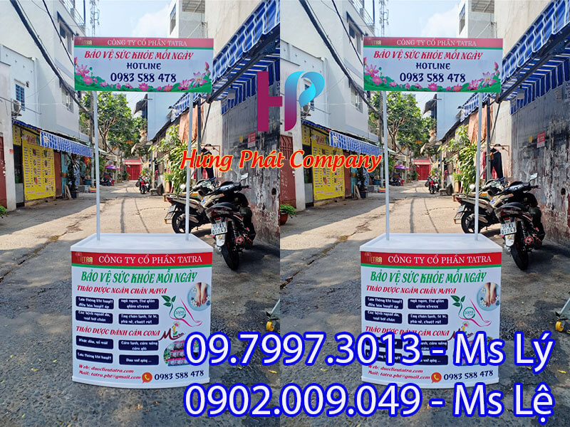 quầy nhựa quảng cáo sản phẩm