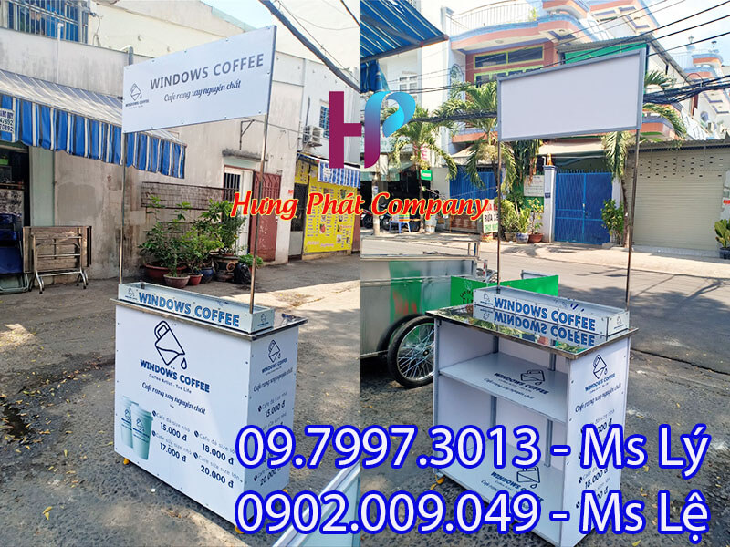 quầy cà phê lắp ráp bằng sắt giá rẻ
