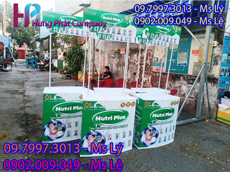 quầy sampling siêu thị bằng nhựa