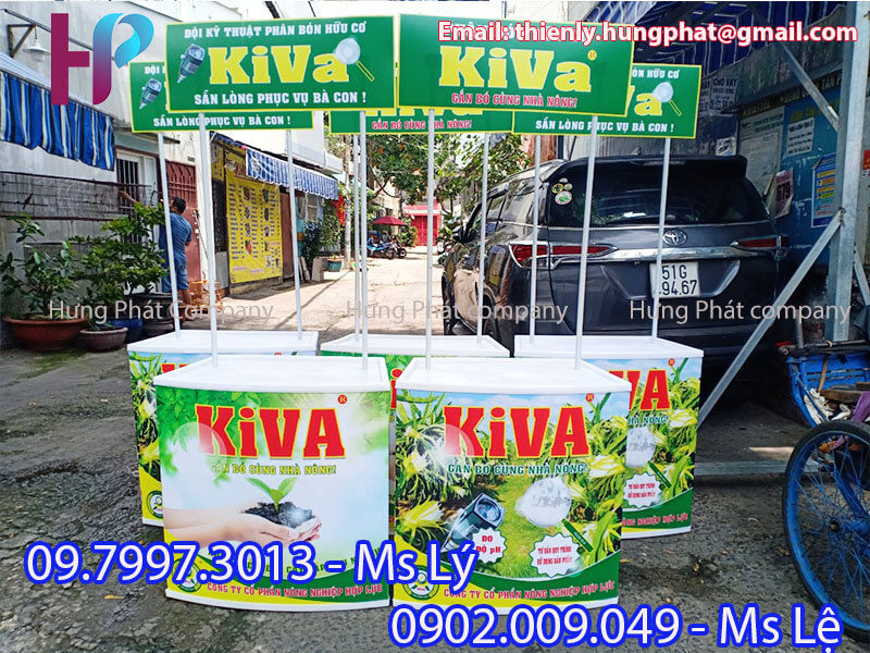 Quầy sampling nhựa lắp ráp lưu động giá rẻ
