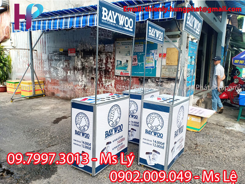 quầy bán cà phê take away lưu động giá rẻ