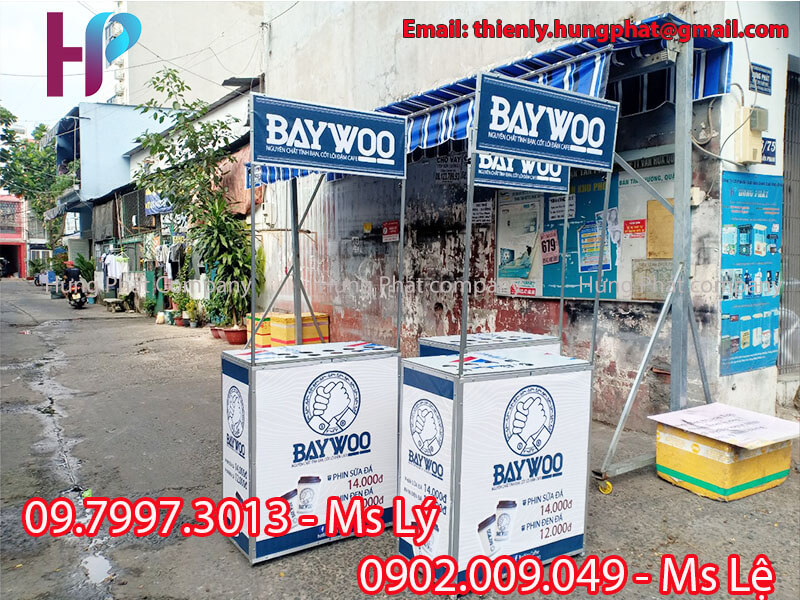 quầy bán cà phê take away lưu động baywoo