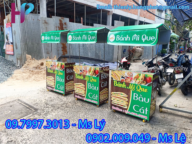 quầy lắp ráp bán bánh mì que lưu động