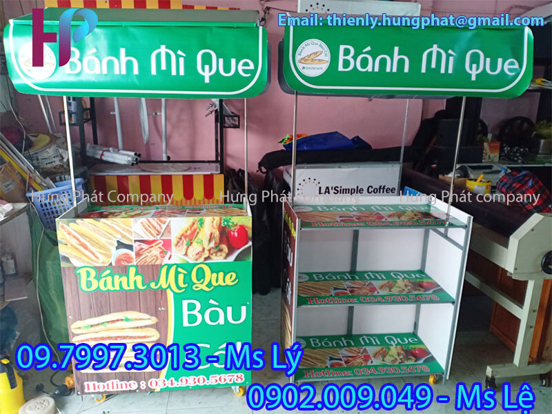 quầy lắp ráp bán bánh mì que đẹp