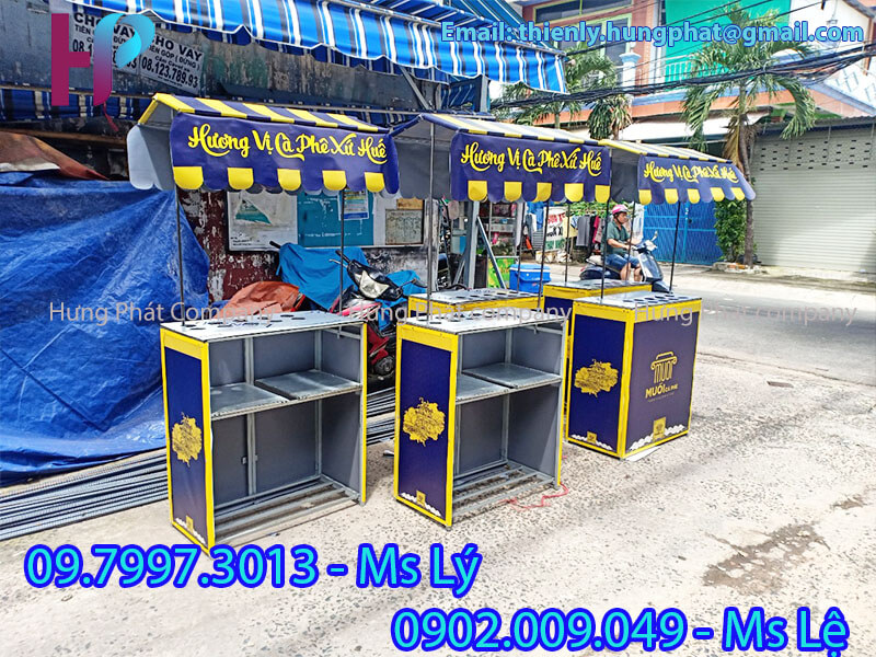 quầy lưu động lắp ráp bán cafe