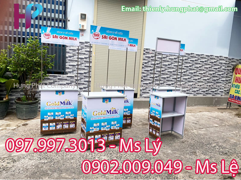 booth lắp ráp mang đi tiếp thị sản phẩm