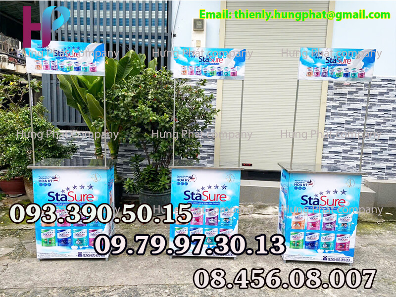 quầy sắt lắp ráp tiếp thị sản phẩm di động