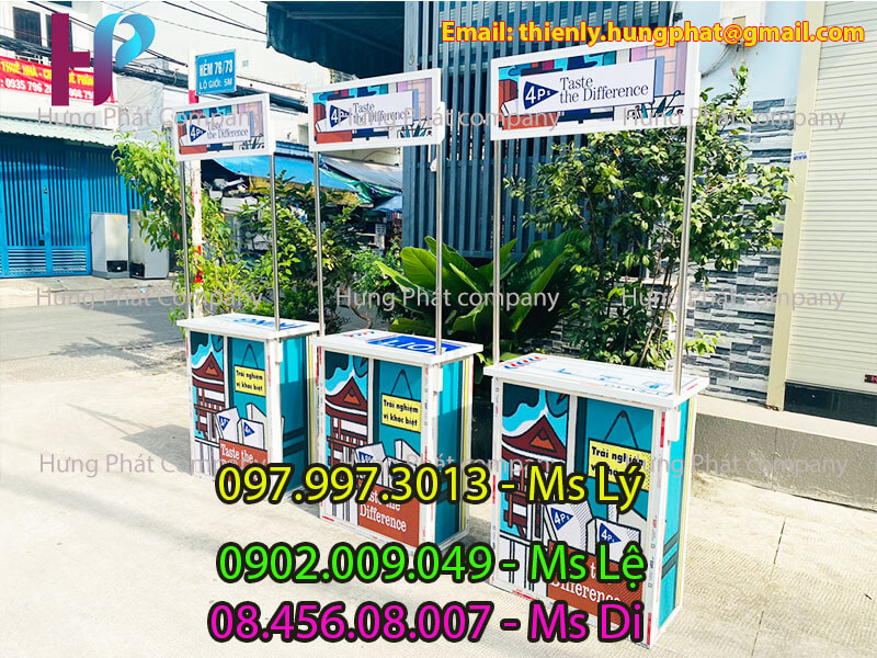 quầy nhôm gấp gọn hội chợ