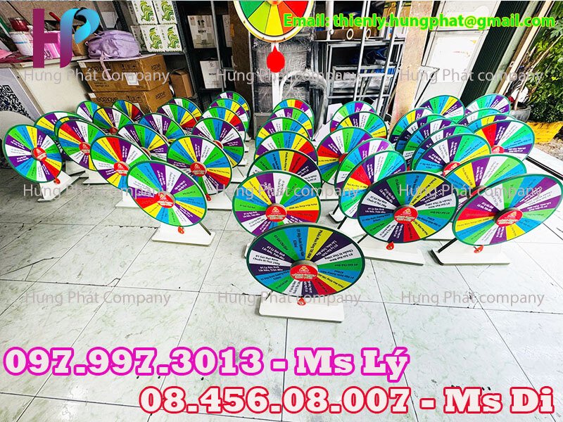 vòng quay may mắn tiếp thị