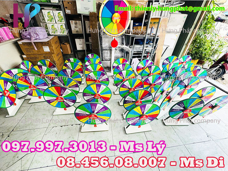 vòng quay may mắn tiếp thị lắp ráp