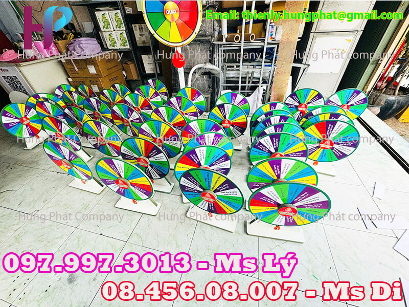 vòng quay may mắn tiếp thị lưu động