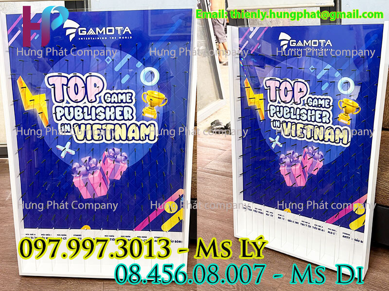 bảng trò chơi thả bi ziczac