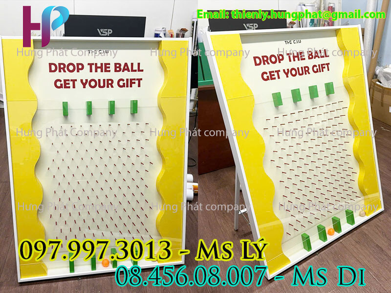 bảng trò chơi thả bi quảng cáo