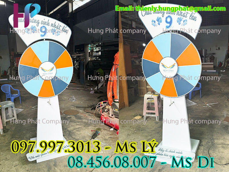 vòng quay khuyến mãi sản phẩm quảng cáo