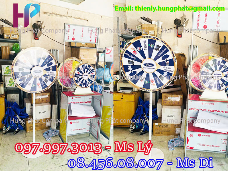 vòng quay may mắn quảng cáo tiếp thị