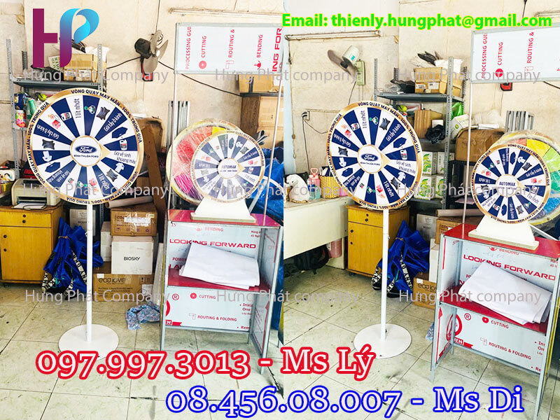 vòng quay may mắn quảng cáo