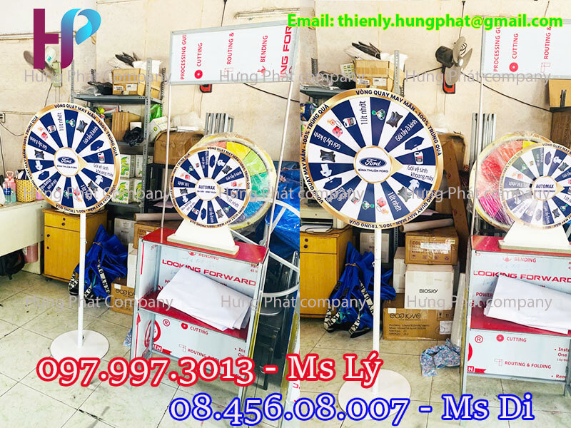 vòng quay may mắn quảng cáo đẹp