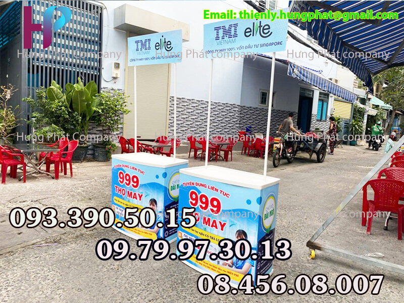 booth siêu thị bằng nhựa lưu động