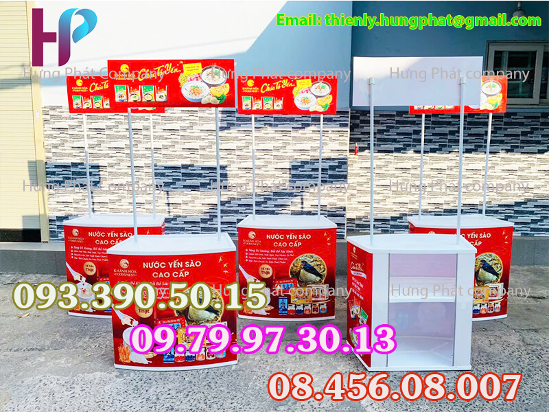 quầy sampling gấp gọn