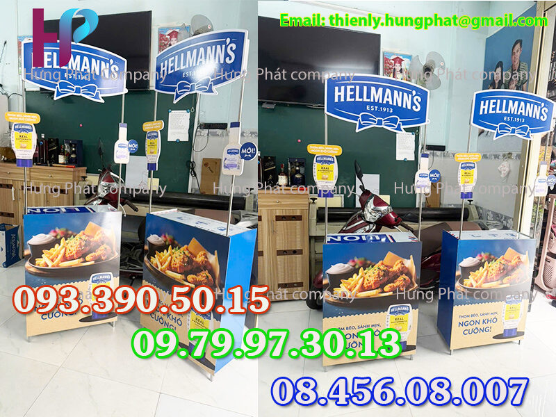 quầy gấp gọn trưng bày sản phẩm đẹp