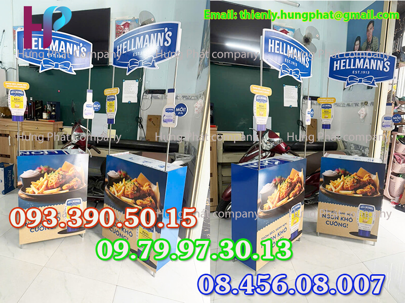 quầy gấp gọn trưng bày sản phẩm giá rẻ