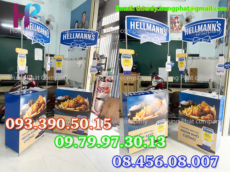 quầy gấp gọn trưng bày sản phẩm tiếp thị